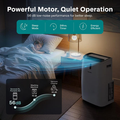 Portable Air Conditioner 12000 BTU Efficient Cooling White