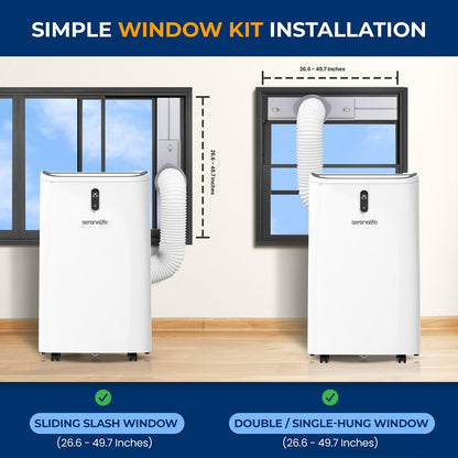 Portable Air Conditioner 12000 BTU Efficient Cooling White