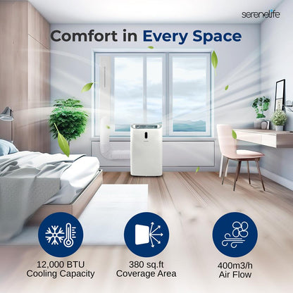 Portable Air Conditioner 12000 BTU Efficient Cooling White