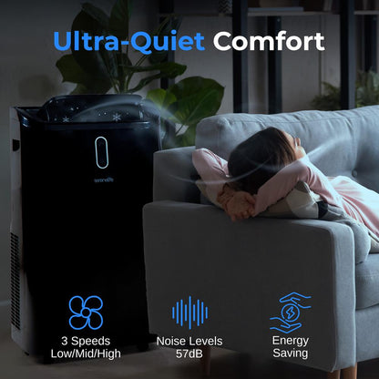 Portable Air Conditioner 14000 BTU Efficient Cooling Remote Control