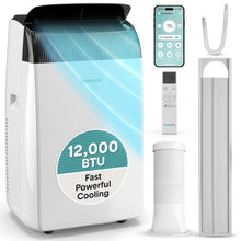 Serenelife Portable Air Conditioner And Heater With Wifi – 12,000 Btu Compact Home Ac Cooling And Heating Unit With Built-In Dehumidifier & Fan Modes, Includes Window Mount Kit (White)