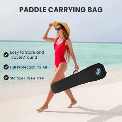 Adjustable SUP Paddle Lightweight Carbon Fiber 3-Piece Assembly