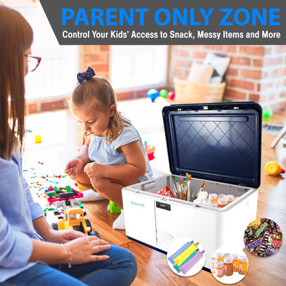 product image number 4 for SereneLife Security Locking Storage Container Bin