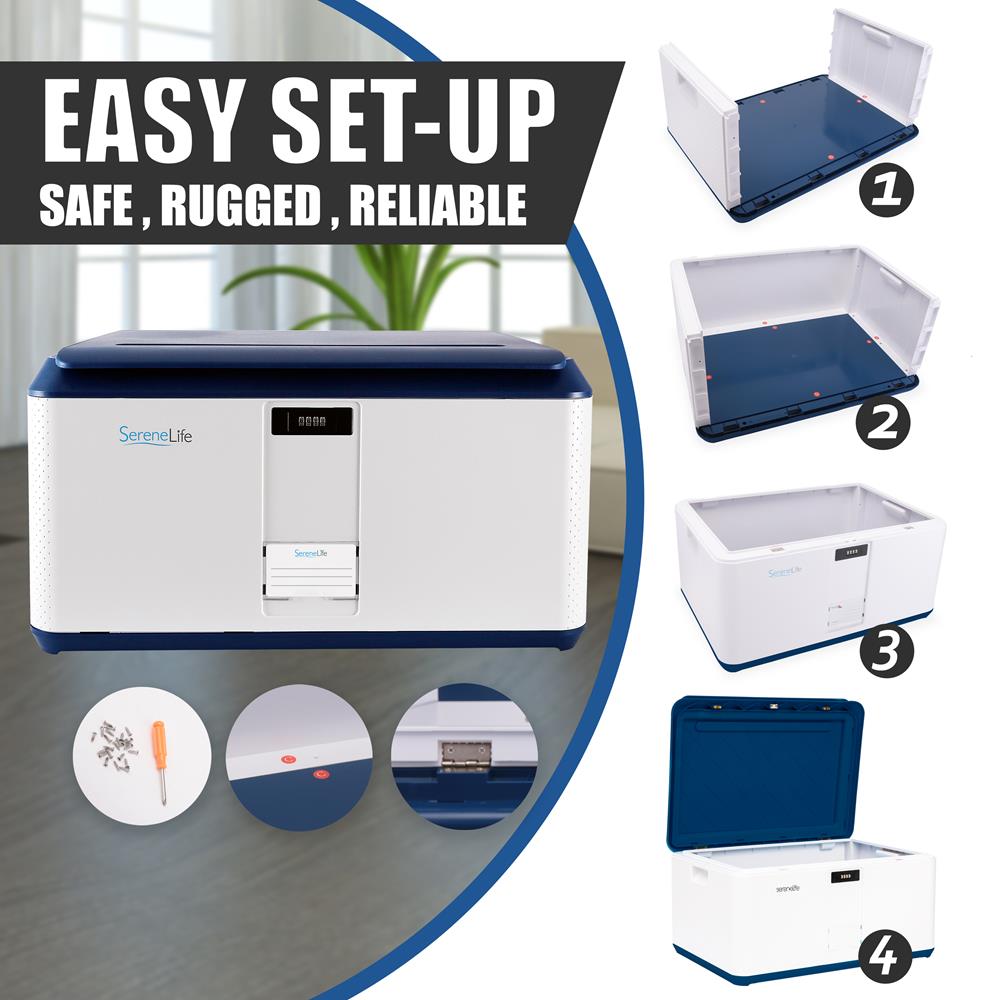 product image number 6 for SereneLife Security Locking Storage Container Bin