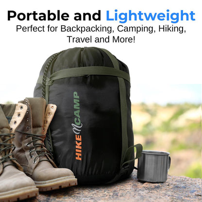Double Sleeping Bag with Pillows - Lightweight, Waterproof, Portable