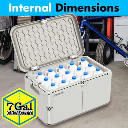 product image number 3 for SereneLife 8 Gallon Locking Storage Bin