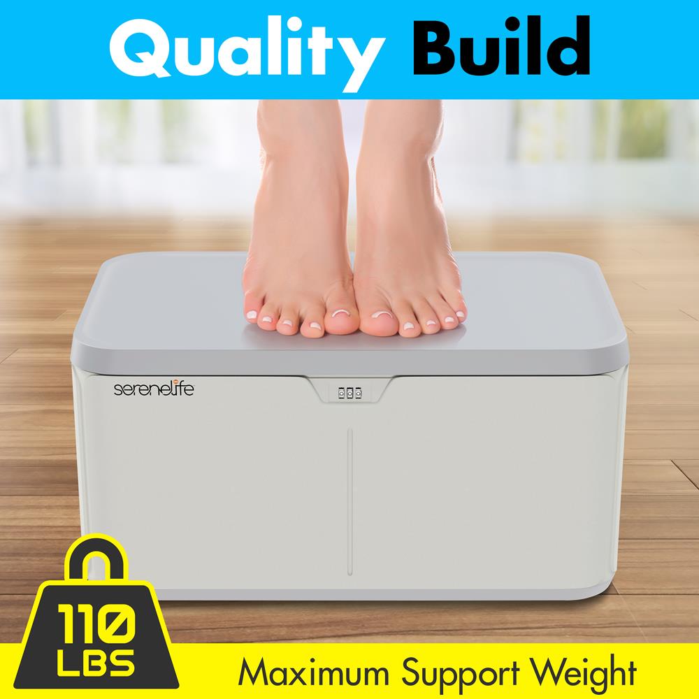 product image number 6 for SereneLife 8 Gallon Locking Storage Bin