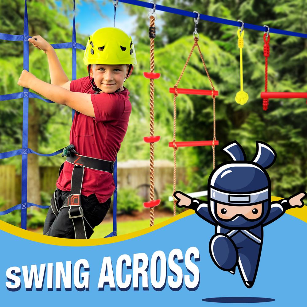 product image number 4 for SereneLife Ninja Warrior Obstacle Course