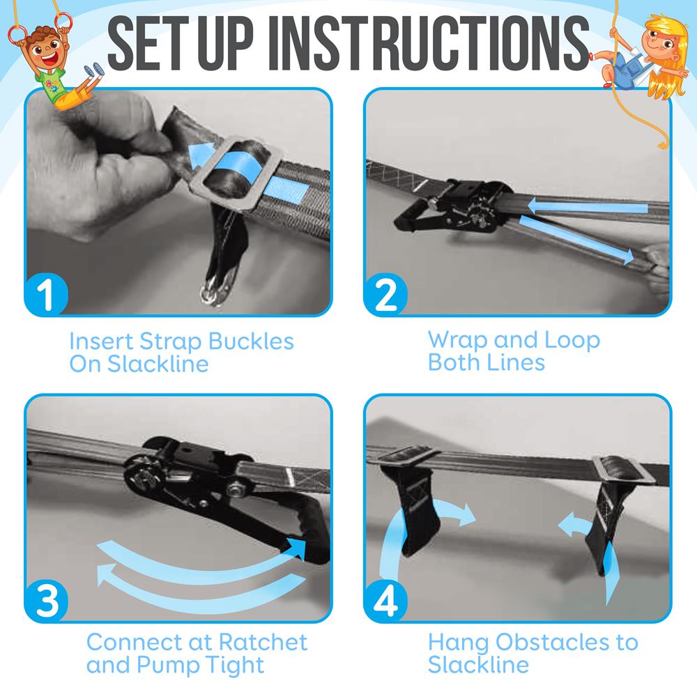 product image number 8 for SereneLife Ninja Warrior Obstacle Course