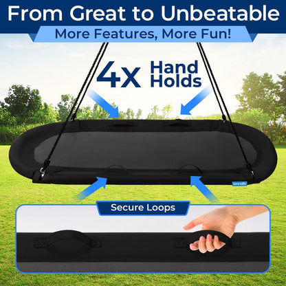 67" Oval Saucer Swing, 700 lbs Capacity, Waterproof