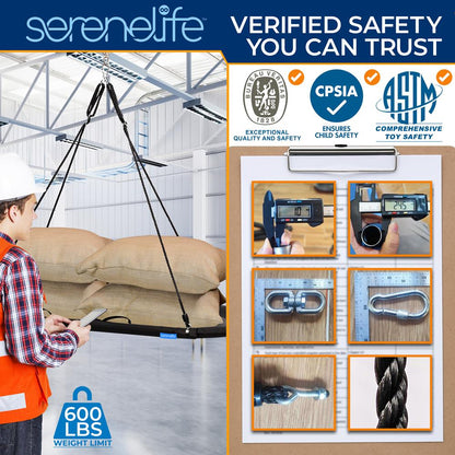 67" Oval Saucer Swing, 700 lbs Capacity, Waterproof