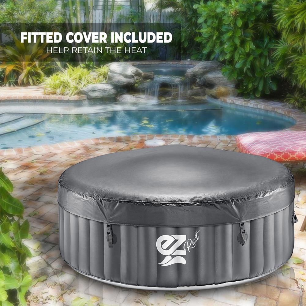 product image number 3 for SereneLife Round Inflatable Pool Spa With Light