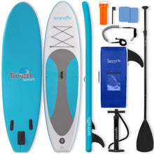 Inflatable Paddle Board, Stable Design, Non-Slip EVA Deck Pad, Blue