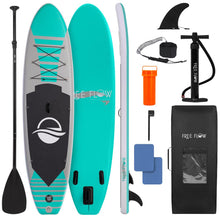 Inflatable Paddle Board, Stable Design, Non-Slip EVA Deck Pad, Teal