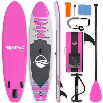 Inflatable Paddle Board - Stable Non-Slip Deck, 10'6", PVC, 350 lbs Capacity