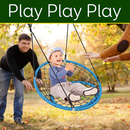 Hanging Netted Seat Swing - Relaxing Fun - UV Resistant - 35.5" Diameter