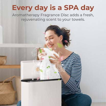 Rectangle Towel Warmer - Spa Comfort, Auto Shut-Off, Stainless Steel
