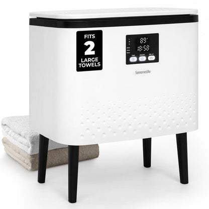 Rectangular Towel Warmer Bucket - Large Capacity Single Touch Towel & Blanket Warmer (Black)