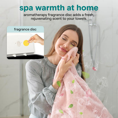 Rectangular Towel Warmer Bucket - Large Capacity Single Touch Towel & Blanket Warmer (Black)