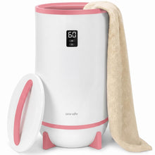 Single Touch Towel & Blanket Warmer With Fragrant Disc Holder And Led Ring (Pink)