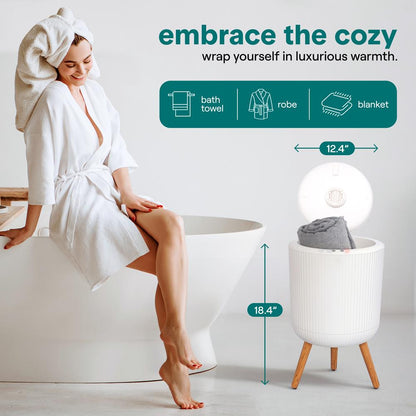 Bucket Towel Warmers With Customized Fragrances For Spa And Bathroom, Timer 20/40/60/90 Minutes, Fits 1 Large Towel, Blanket, Bathrobe, Pjs