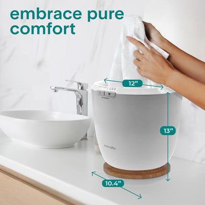 Towel Warmer Bucket - Quick Heating, 12L Capacity, Auto Shut-Off, Natural