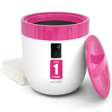 Towel Warmer Bucket - Luxury Heating, Auto Shut-Off, Pink