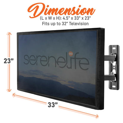Waterproof TV Cover 30-32" Weatherproof, Dustproof, Remote Pocket