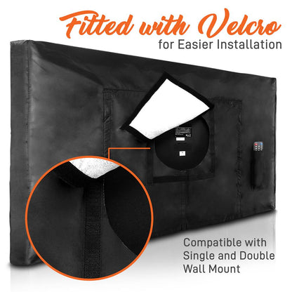 Waterproof TV Cover 30-32" Weatherproof, Dustproof, Remote Pocket