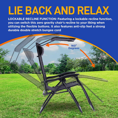 Adjustable Zero Gravity Chair Set