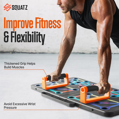 product image number 4 for SQUATZ Push Up Board Home Workout Equipment Set