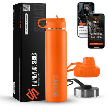 product image number 1 for SQUATZ 24 Oz Stainless Steel Water Bottle