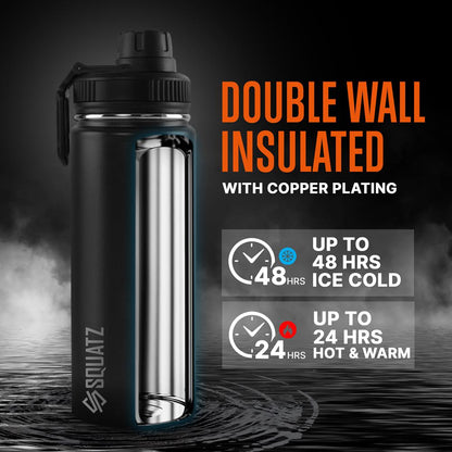 product image number 3 for SQUATZ 40 Oz Stainless Steel Water Bottle