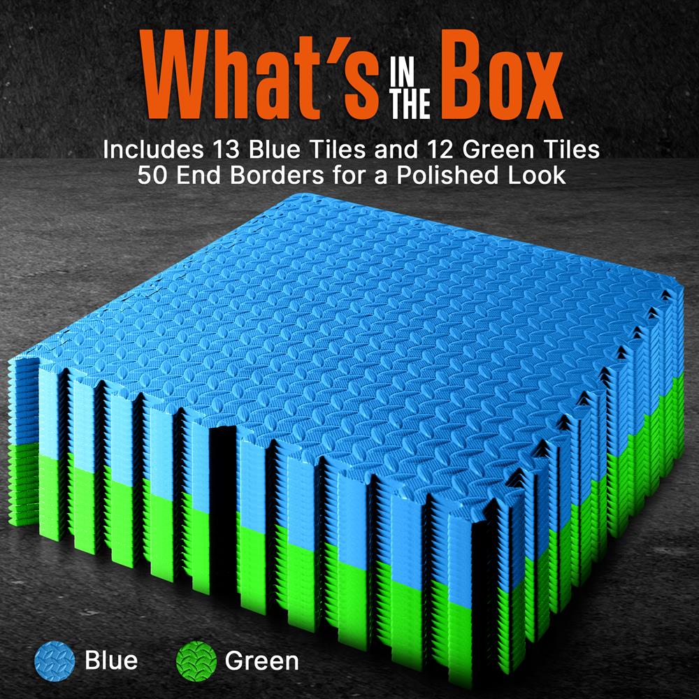 product image number 2 for SQUATZ Thick Puzzle Exercise Mat