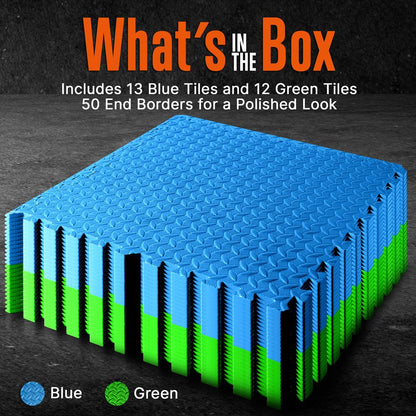 product image number 2 for SQUATZ Thick Puzzle Exercise Mat