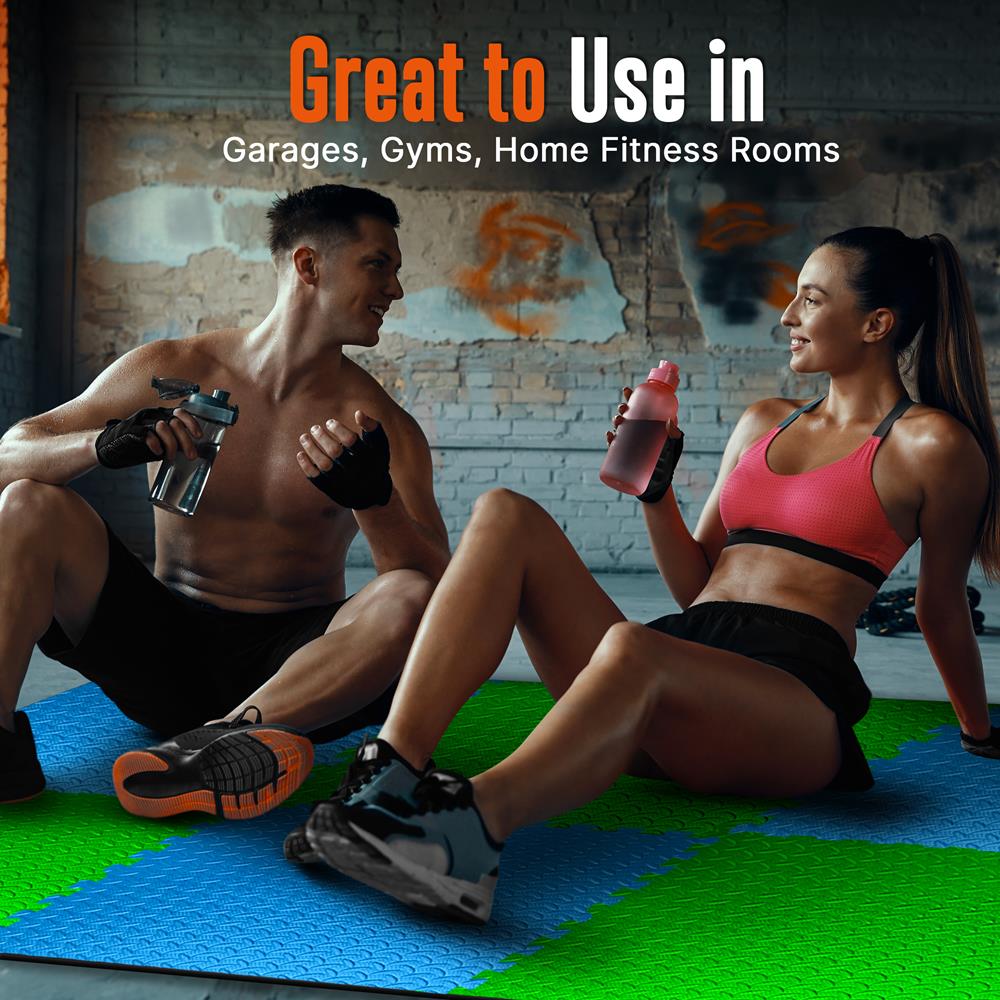 product image number 6 for SQUATZ Thick Puzzle Exercise Mat
