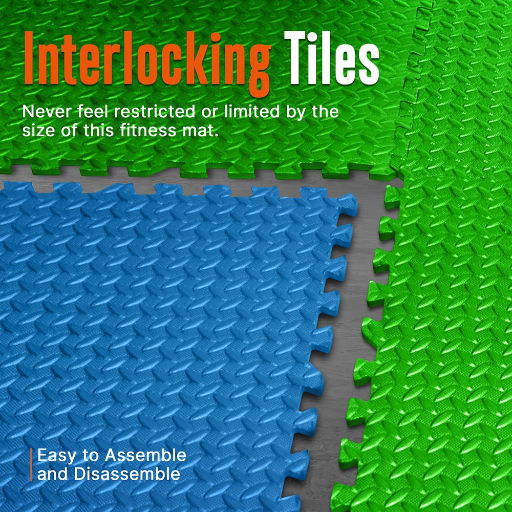 product image number 4 for SQUATZ Thick Puzzle Exercise Mat