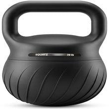 Squatz 20-Lb Soft Drop Kettlebell With Extra-Wide Handle And Sand-Filled Cushioned Base For Home Gym & Strength Training (Black)
