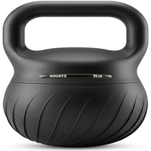 Squatz 25-Lb Soft Drop Kettlebell With Extra-Wide Handle And Sand-Filled Cushioned Base For Home Gym & Strength Training (Black)