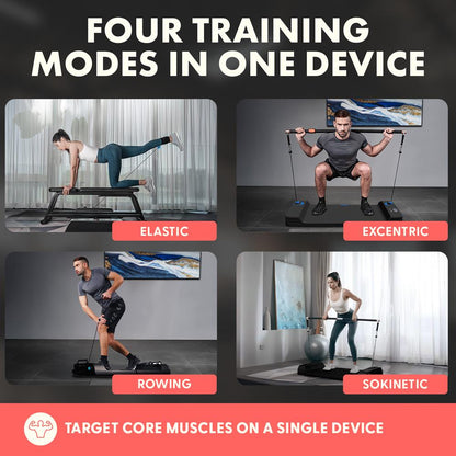Mini Smart Cable Machine: Full Body Workouts, 150lb Resistance, Blue