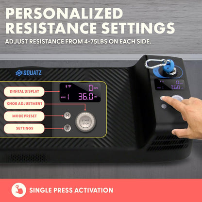 Mini Smart Cable Machine: Full Body Workouts, 150lb Resistance, Blue
