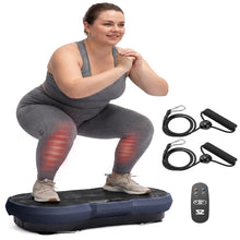 Hurtle Vibration Plate Machine – Adjustable 1–99 Speeds, Quiet, Lightweight, With Remote And Preset Programs Portable For Home And Office (Blue)