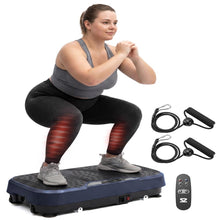 Hurtle Vibration Plate Machine – Adjustable 1–99 Speeds, Quiet, Lightweight, With Remote And Preset Programs Portable For Home And Office (Blue)