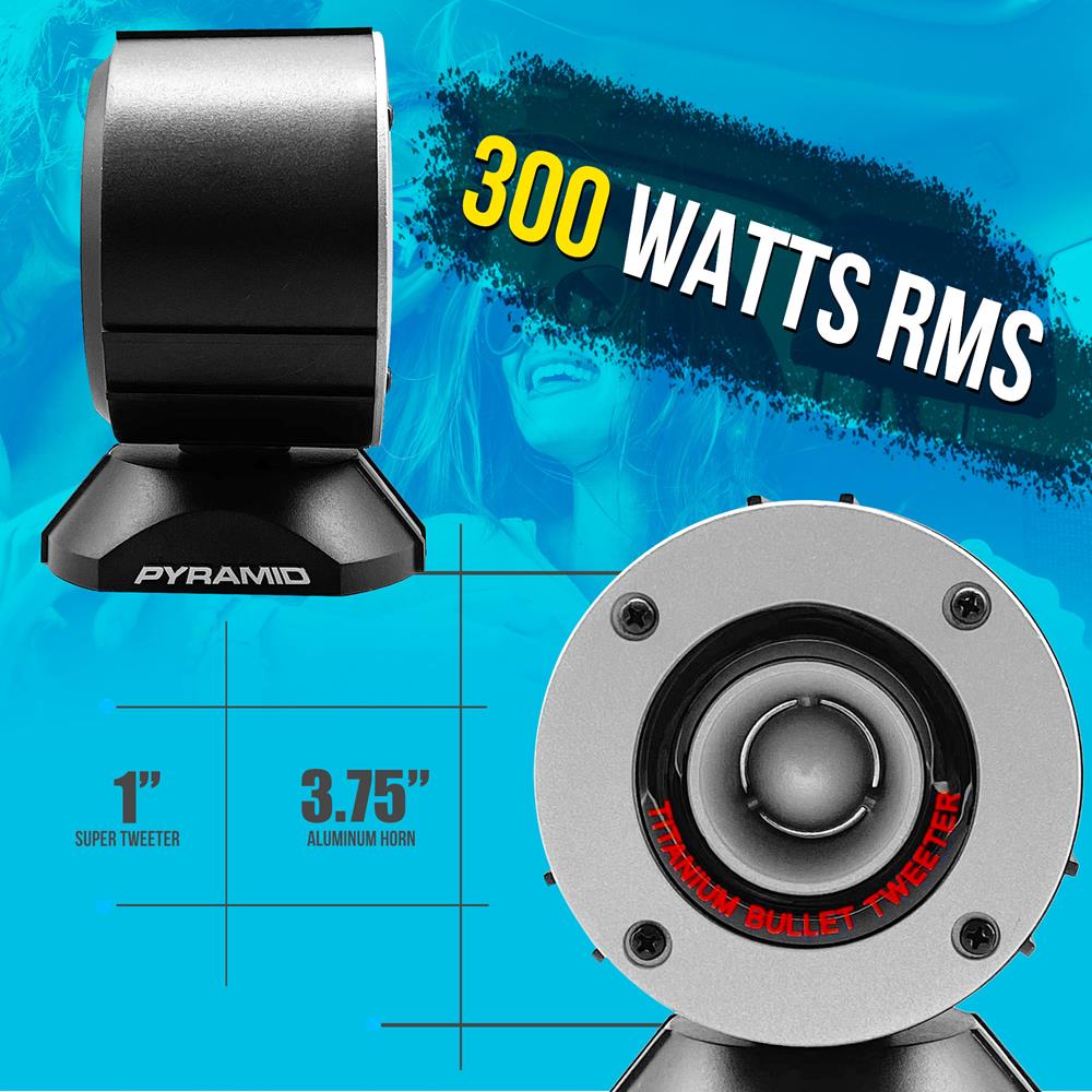 product image number 2 for Pyramid 300 Watt Aluminum Bullet Horn In Enclosure W/Swivel Housing