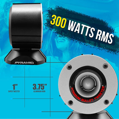 product image number 2 for Pyramid 300 Watt Aluminum Bullet Horn In Enclosure W/Swivel Housing