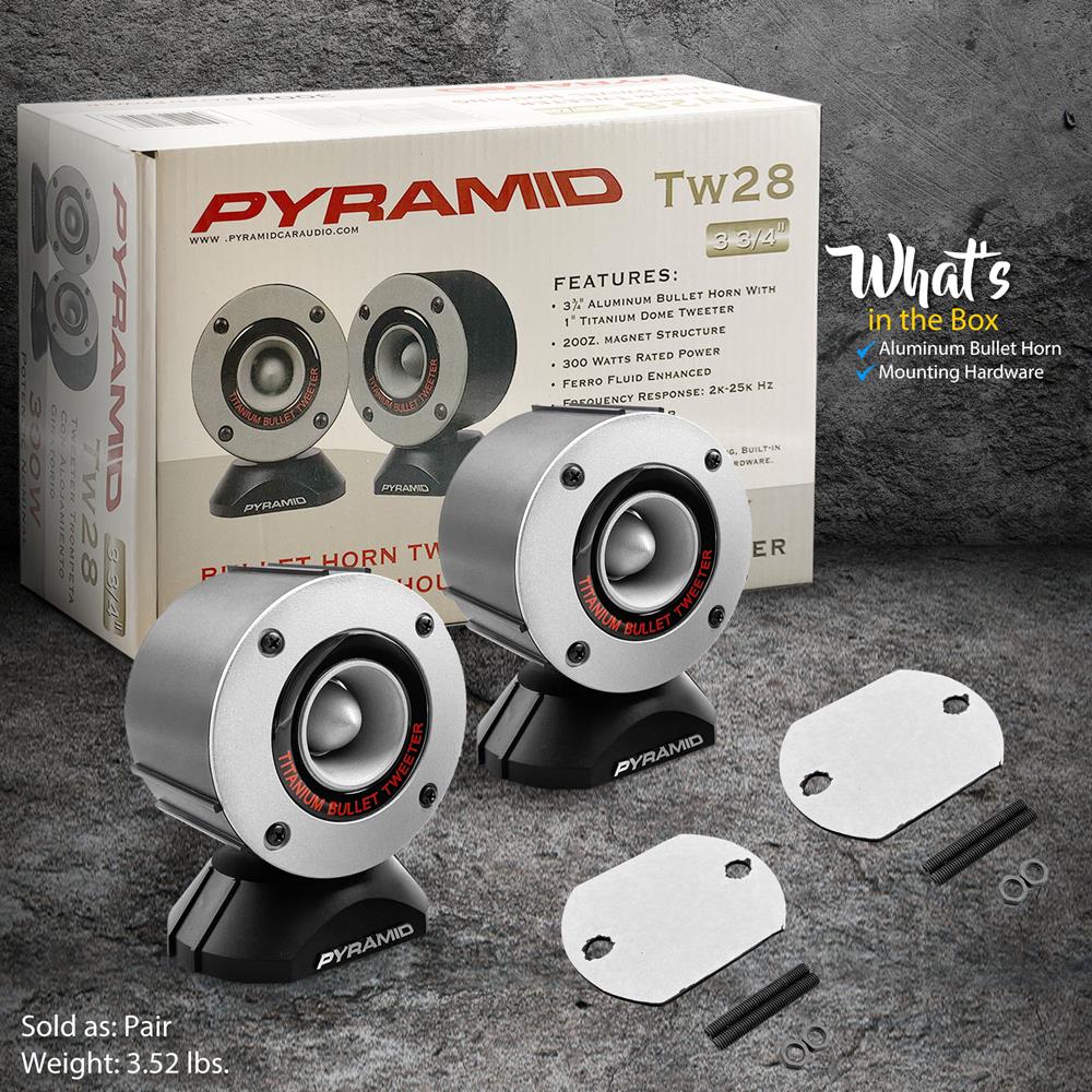 product image number 7 for Pyramid 300 Watt Aluminum Bullet Horn In Enclosure W/Swivel Housing