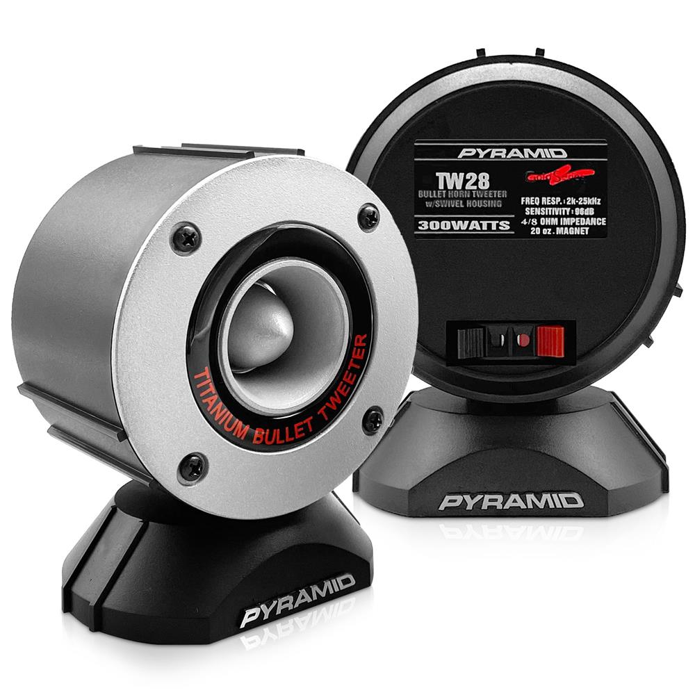 product image number 1 for Pyramid 300 Watt Aluminum Bullet Horn In Enclosure W/Swivel Housing