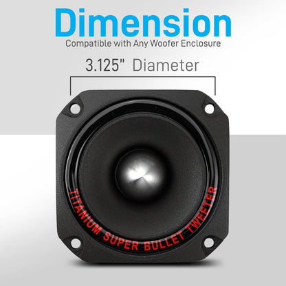 product image number 2 for Pyramid Heavy Duty Titanium Super Tweeter